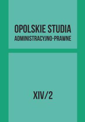 Obrazek Opolskie Studia Administracyjno-Prawne XIV/2