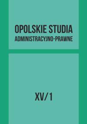 Obrazek Opolskie Studia Administracyjno-Prawne XV/1